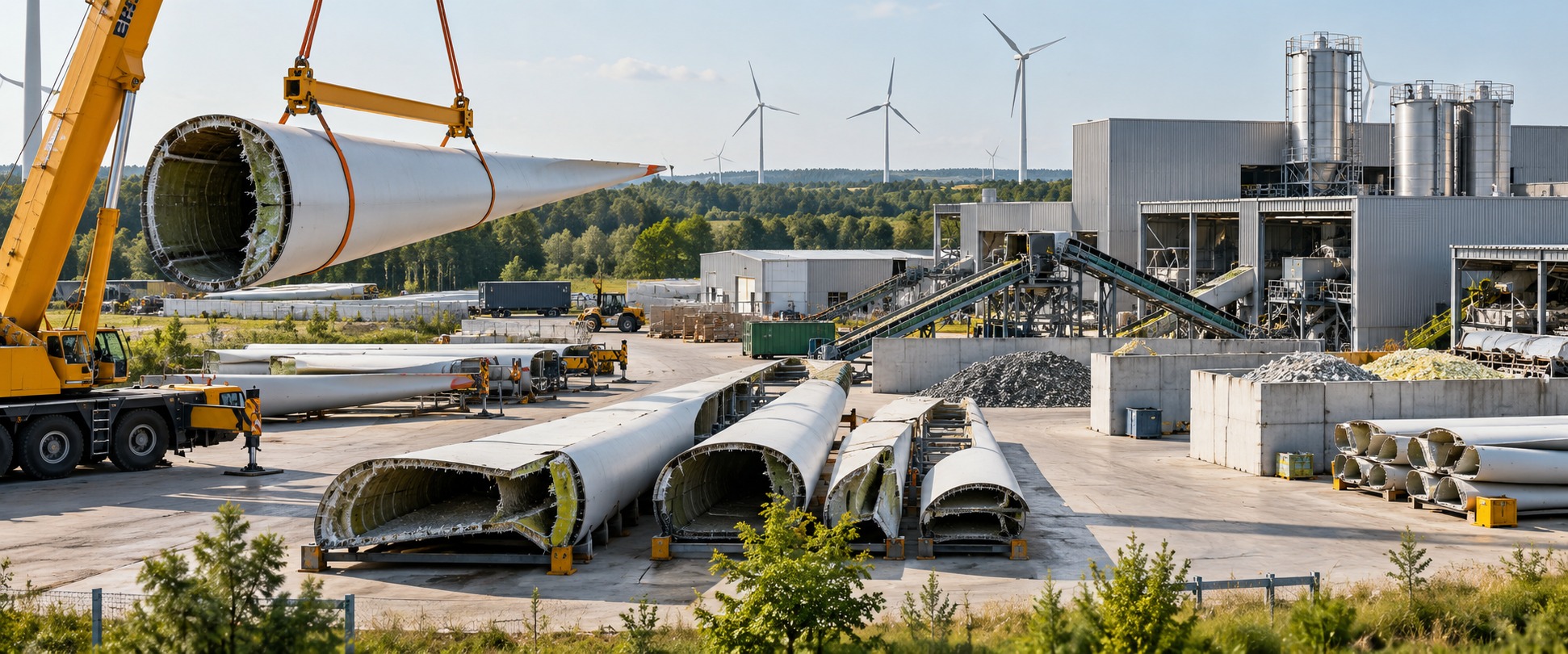 BLADE2VALUE Germany – wind turbine blade recycling project concept in Prignitz, Brandenburg